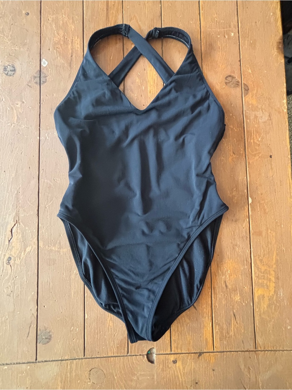 Anne Klein Basic Black One Piece Swim Suit